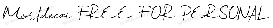 Mortdecai FREE FOR PERSONAL USE字体转换